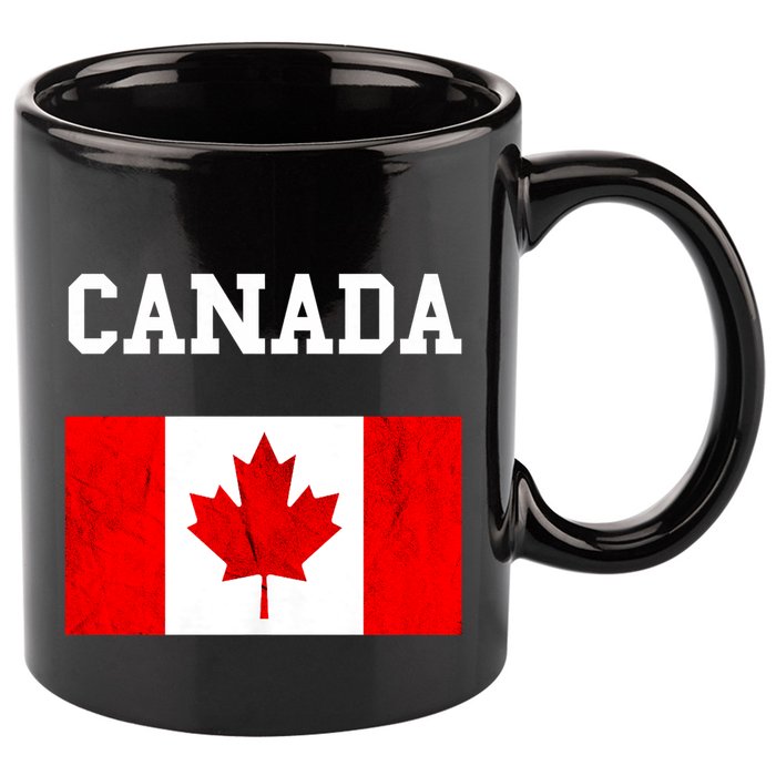 Canadian Flag Maple Leaf Canadian Flag 11oz C Handle Ceramic Mug