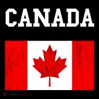 Canadian Flag Maple Leaf Canadian Flag Drawstring Bag