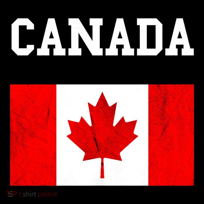 Canadian Flag Maple Leaf Canadian Flag Drawstring Bag