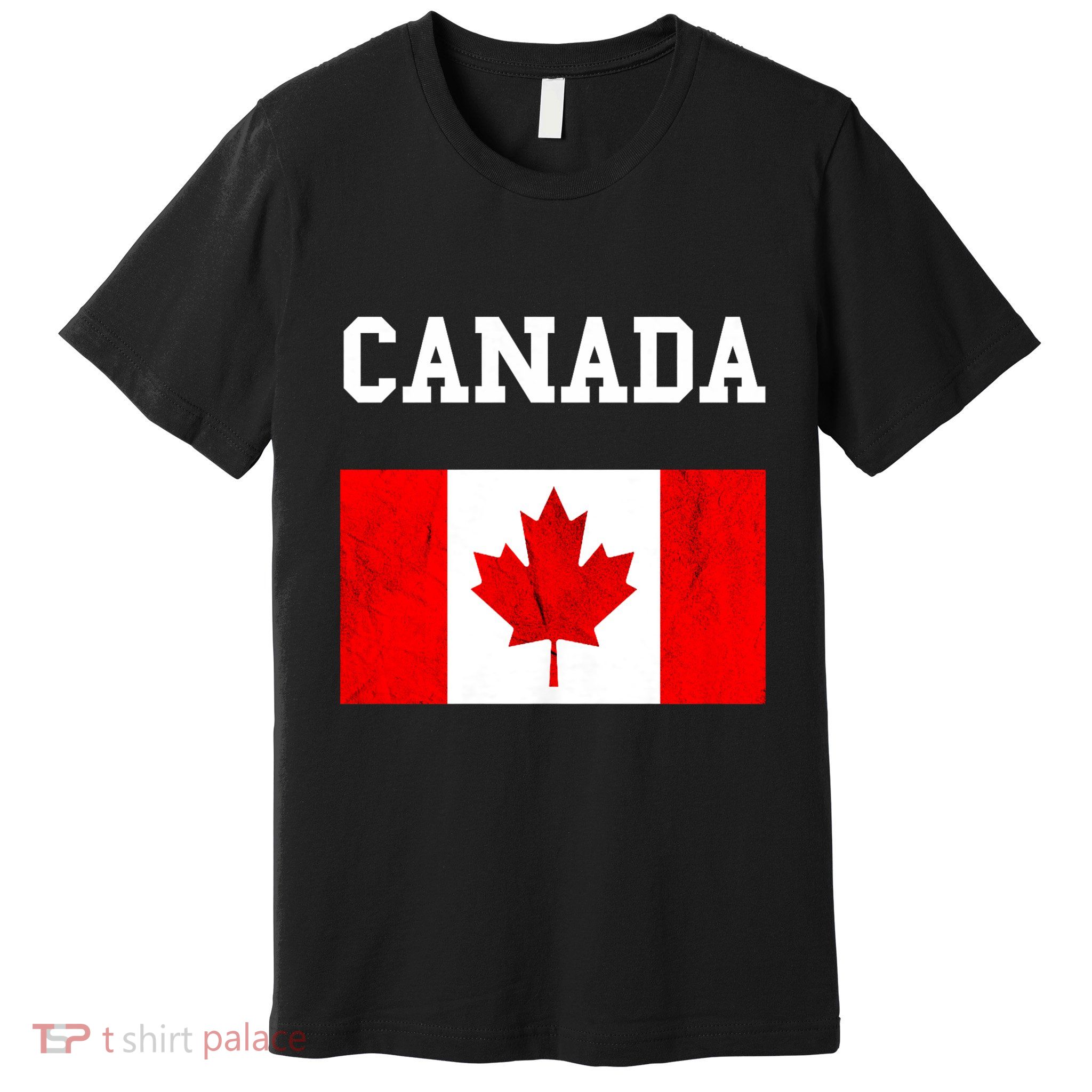 Canadian Flag Maple Leaf Canadian Flag Premium T-Shirt