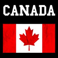 Canadian Flag Maple Leaf Canadian Flag Tie-Dye T-Shirt