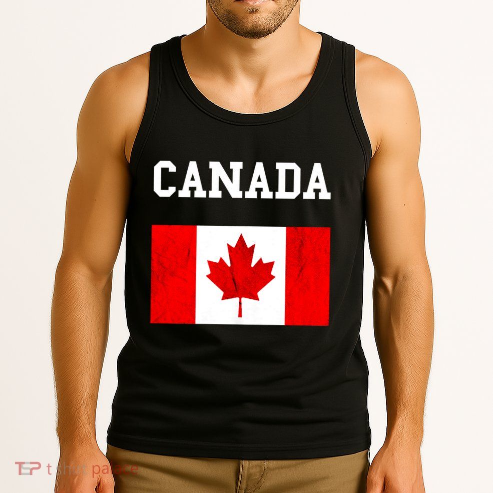 Canadian Flag Maple Leaf Canadian Flag Tank Top