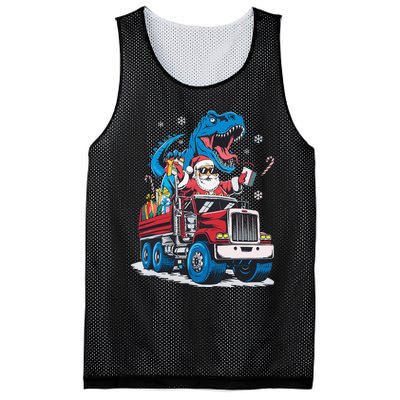 Christmas Family Matching Santa Truck Dinosaur Mesh Reversible Basketball Jersey Tank