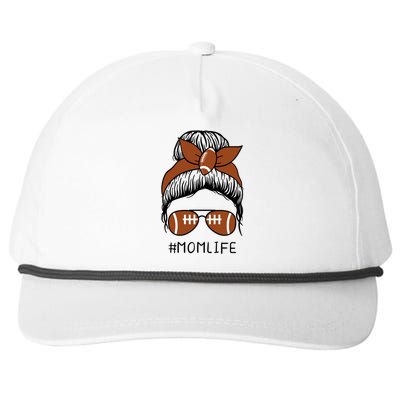 Cute Football Mom Life Eat Sleep Breathe Pigskin Cute Gift Snapback Five-Panel Rope Hat