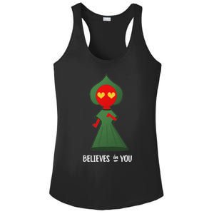 Cute Flatwoods Monster Believes In You Ladies PosiCharge Competitor Racerback Tank