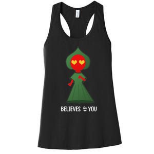 Cute Flatwoods Monster Believes In You Women's Racerback Tank