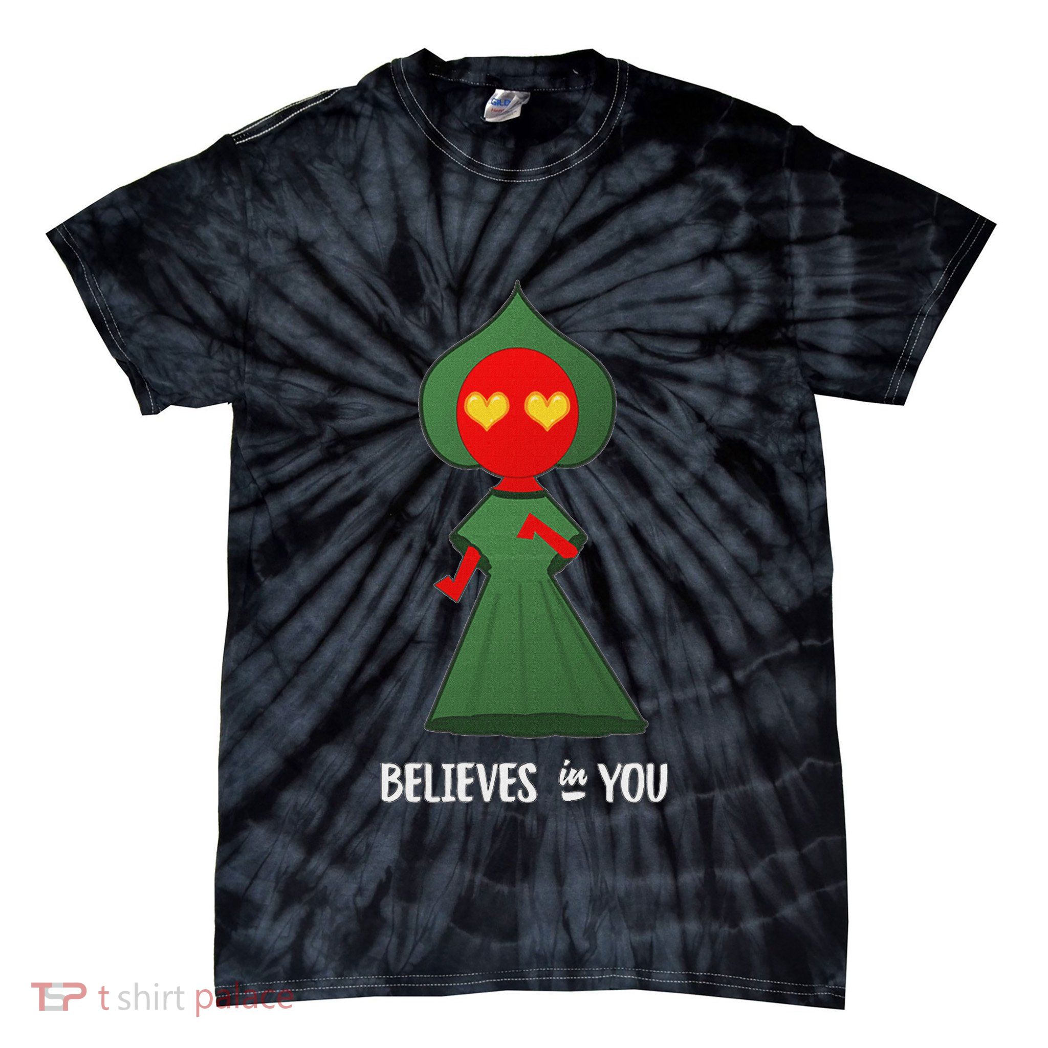Cute Flatwoods Monster Believes In You Tie-Dye T-Shirt