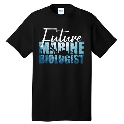 Cool Future Marine Biologist For Men Women Marine Biology Tall T-Shirt