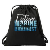 Cool Future Marine Biologist For Men Women Marine Biology Drawstring Bag