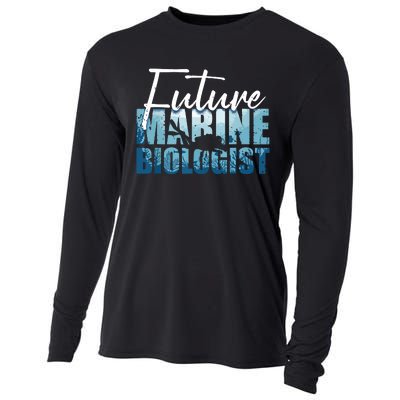 Cool Future Marine Biologist For Men Women Marine Biology Cooling Performance Long Sleeve Crew