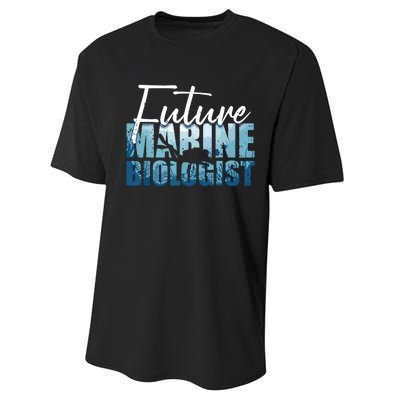 Cool Future Marine Biologist For Men Women Marine Biology Performance Sprint T-Shirt