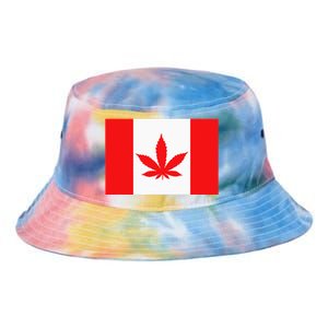 Canada Flag Marijuana Leaf Red Cannabis Canadian Tie Dye Newport Bucket Hat