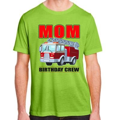 Cute Funny Mom Birthday Crew Firetruck Adult ChromaSoft Performance T-Shirt