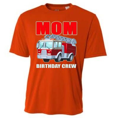 Cute Funny Mom Birthday Crew Firetruck Cooling Performance Crew T-Shirt