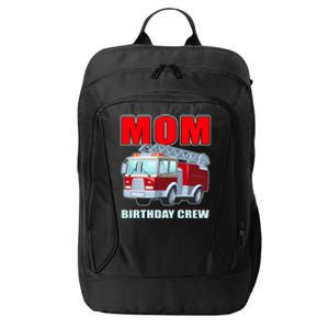 Cute Funny Mom Birthday Crew Firetruck City Backpack