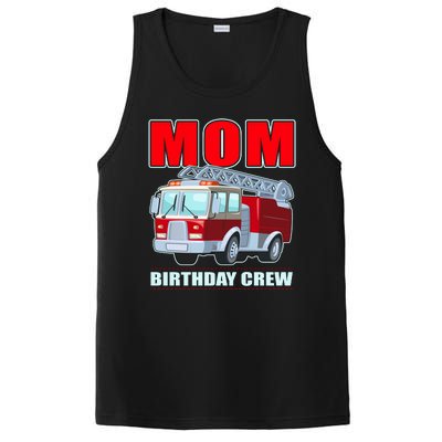 Cute Funny Mom Birthday Crew Firetruck PosiCharge Competitor Tank