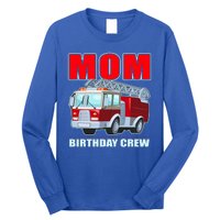 Cute Funny Mom Birthday Crew Firetruck Long Sleeve Shirt