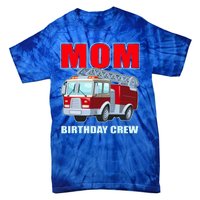 Cute Funny Mom Birthday Crew Firetruck Tie-Dye T-Shirt