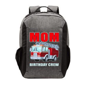 Cute Funny Mom Birthday Crew Firetruck Vector Backpack