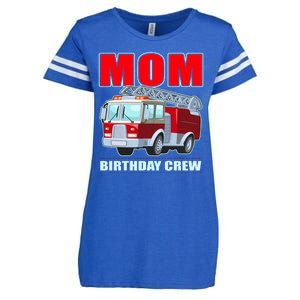 Cute Funny Mom Birthday Crew Firetruck Enza Ladies Jersey Football T-Shirt