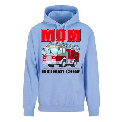 Cute Funny Mom Birthday Crew Firetruck Unisex Surf Hoodie