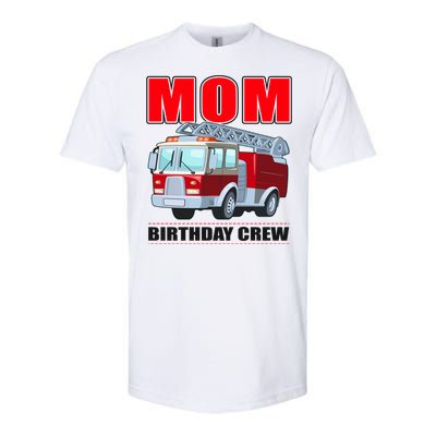 Cute Funny Mom Birthday Crew Firetruck Softstyle CVC T-Shirt