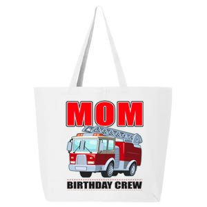 Cute Funny Mom Birthday Crew Firetruck 25L Jumbo Tote