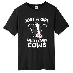 Cow Farmer Mom Just A Who Loves Cows Gift Tall Fusion ChromaSoft Performance T-Shirt