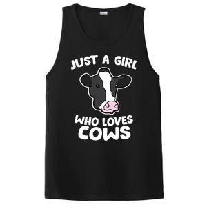 Cow Farmer Mom Just A Who Loves Cows Gift PosiCharge Competitor Tank