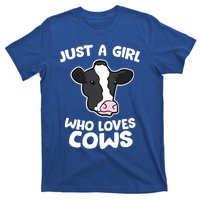 Cow Farmer Mom Just A Who Loves Cows Gift T-Shirt