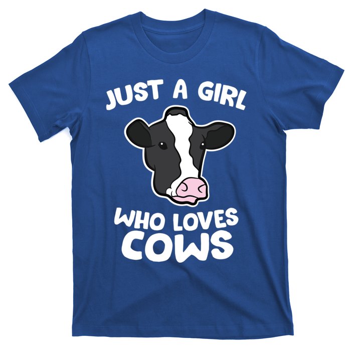 Cow Farmer Mom Just A Who Loves Cows Gift T-Shirt