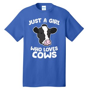 Cow Farmer Mom Just A Who Loves Cows Gift Tall T-Shirt