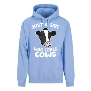 Cow Farmer Mom Just A Who Loves Cows Gift Unisex Surf Hoodie