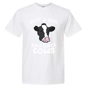 Cow Farmer Mom Just A Who Loves Cows Gift Garment-Dyed Heavyweight T-Shirt