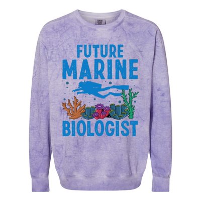 Cool Future Marine Biologist For Marine Biology Colorblast Crewneck Sweatshirt