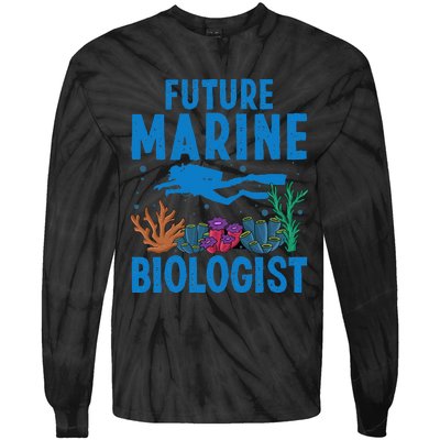 Cool Future Marine Biologist For Marine Biology Tie-Dye Long Sleeve Shirt