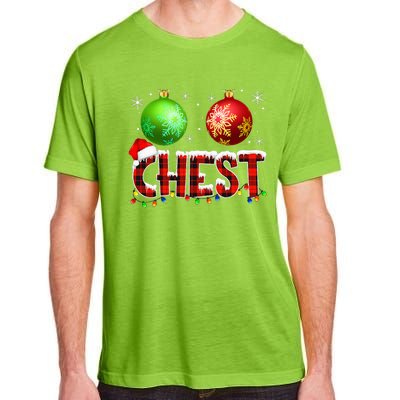 Chestnuts Funny Matching Couples Christmas Lights Nuts Chest  Adult ChromaSoft Performance T-Shirt