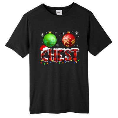 Chestnuts Funny Matching Couples Christmas Lights Nuts Chest  Tall Fusion ChromaSoft Performance T-Shirt