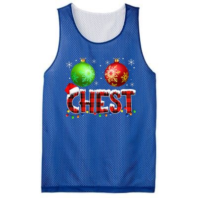 Chestnuts Funny Matching Couples Christmas Lights Nuts Chest  Mesh Reversible Basketball Jersey Tank