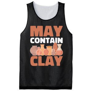 Ceramic Funny May Contain Clay Pottery Mesh Reversible Basketball Jersey Tank