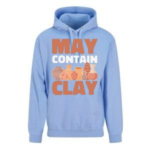 Ceramic Funny May Contain Clay Pottery Unisex Surf Hoodie