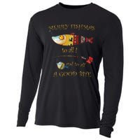 Christmas FishermanS Merry Fishmas To All Fishing Cooling Performance Long Sleeve Crew