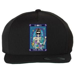 Cute Funny Mom Mommy Tarot Halloween Witch Fall Mama Skull Great Gift Wool Snapback Cap