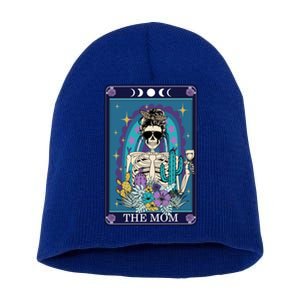 Cute Funny Mom Mommy Tarot Halloween Witch Fall Mama Skull Great Gift Short Acrylic Beanie