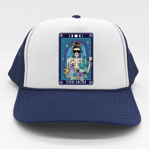 Cute Funny Mom Mommy Tarot Halloween Witch Fall Mama Skull Great Gift Trucker Hat