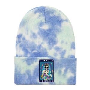 Cute Funny Mom Mommy Tarot Halloween Witch Fall Mama Skull Great Gift Tie Dye 12in Knit Beanie