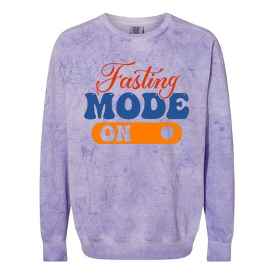 Cool Fasting Mode On Colorblast Crewneck Sweatshirt