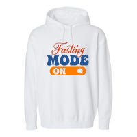 Cool Fasting Mode On Garment-Dyed Fleece Hoodie