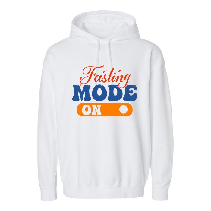 Cool Fasting Mode On Garment-Dyed Fleece Hoodie