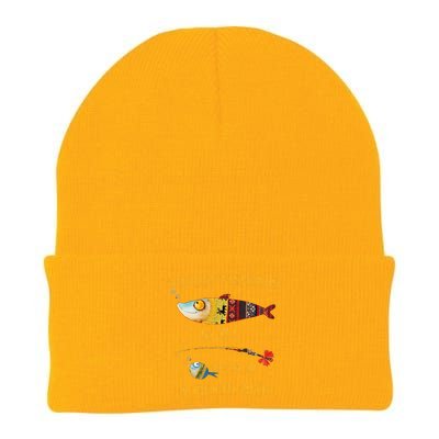 Christmas FishermanS Merry Fishmas To All Fishing Knit Cap Winter Beanie